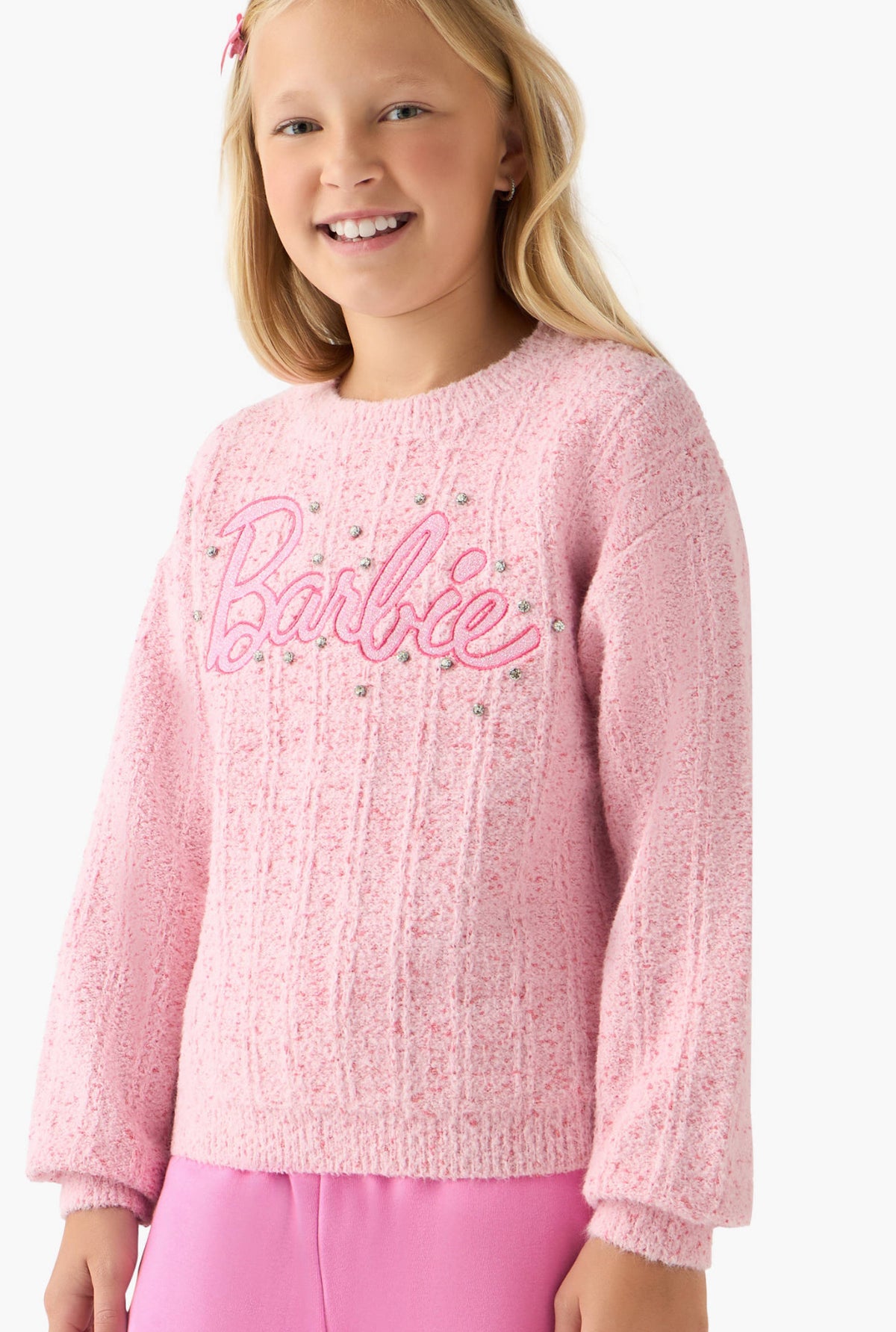 Barbie Embellished Sweater with Long Sleeves