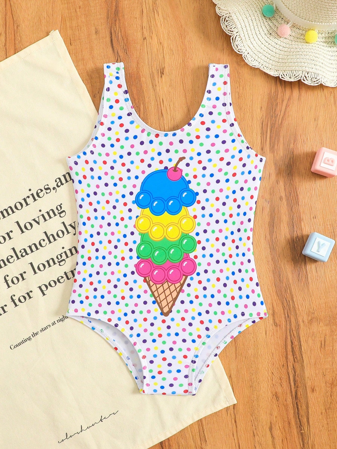 Baby Girl Ice Cream Swimsuit