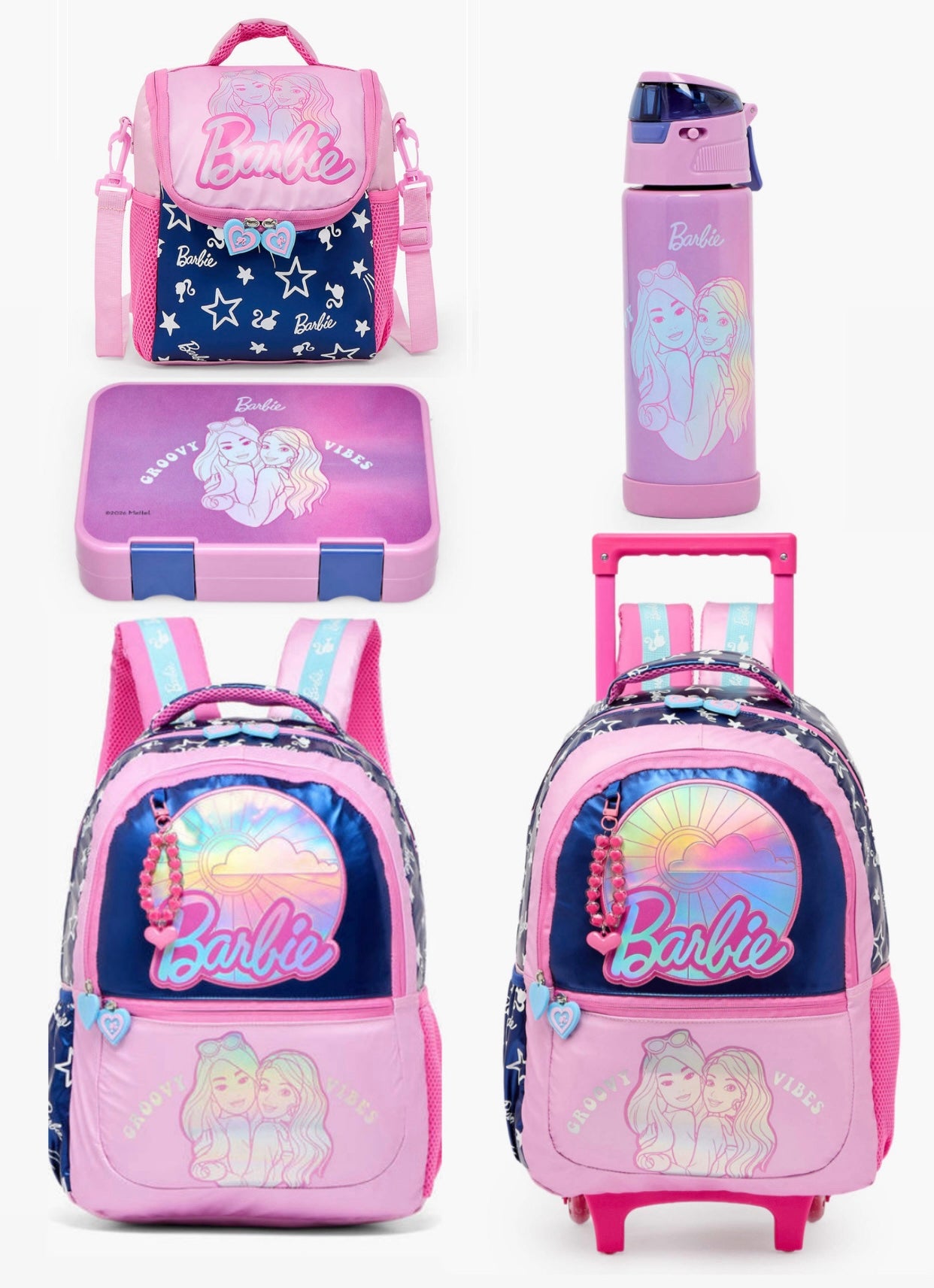 Barbie Print Trolley Bag - 16 inch
