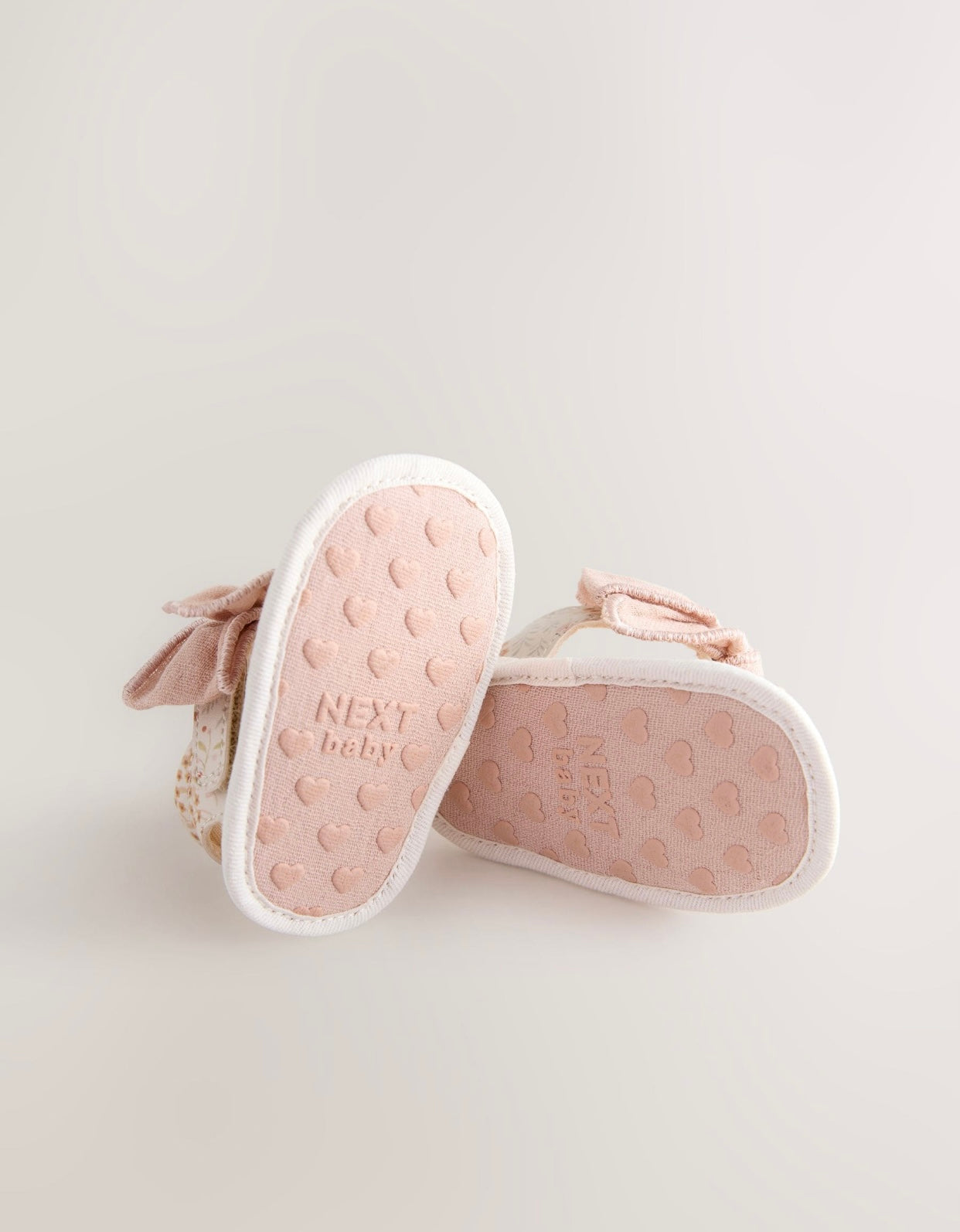 Pink Baby Bow Floral Sandals