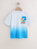 White/Blue Dip Dye Sonic T-Shirt