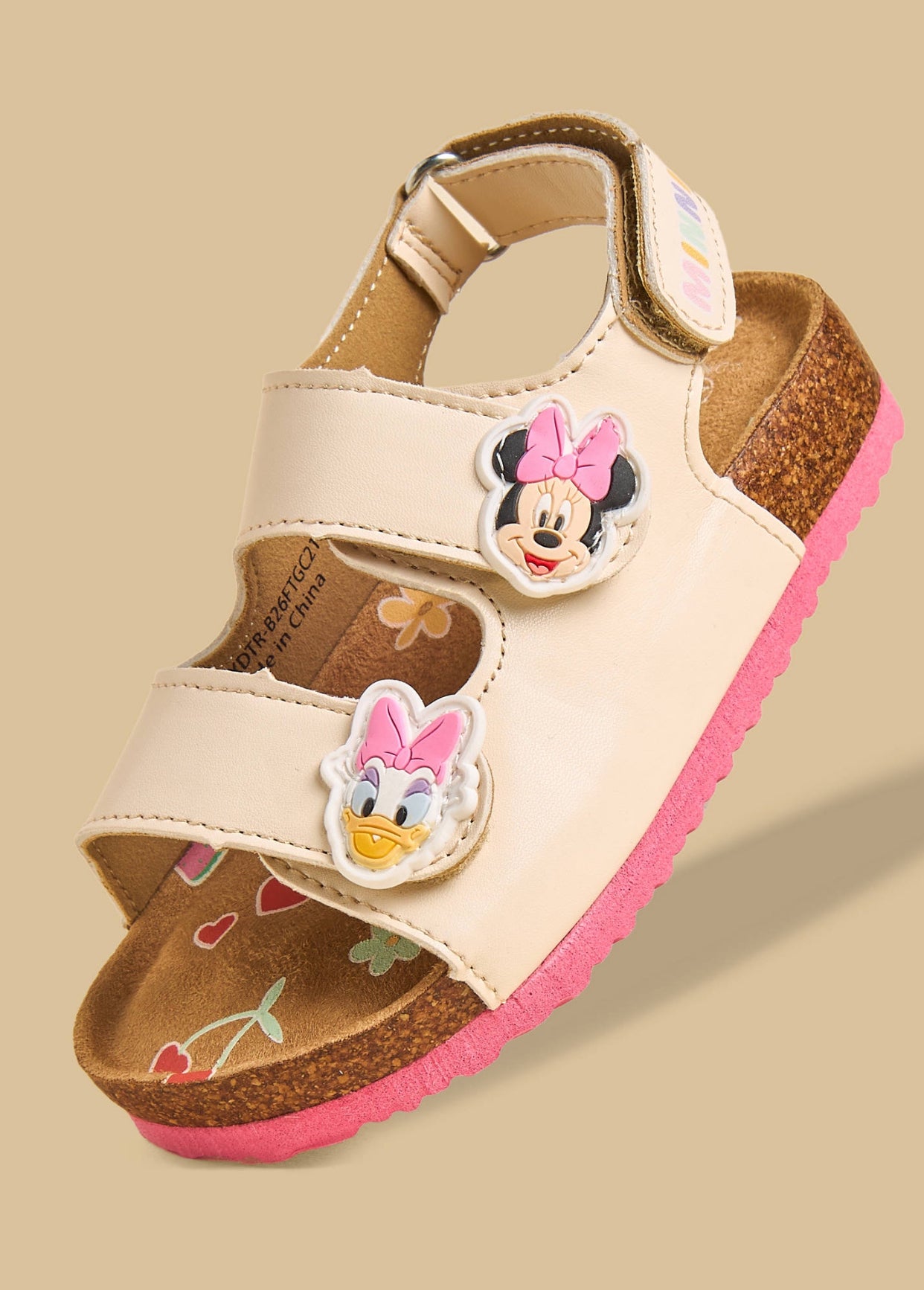 Minnie and Daisy Applique Sandals with Hook and Loop
Closure