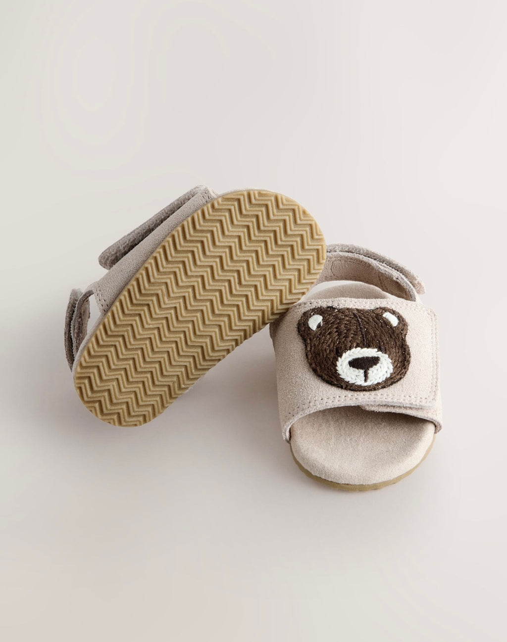 Neutral Bear Touch Fastening Baby Sandals (0-2mths)