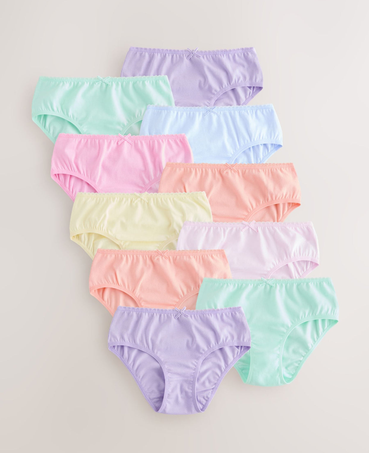 Bright Pink/Orange Briefs 10 Pack