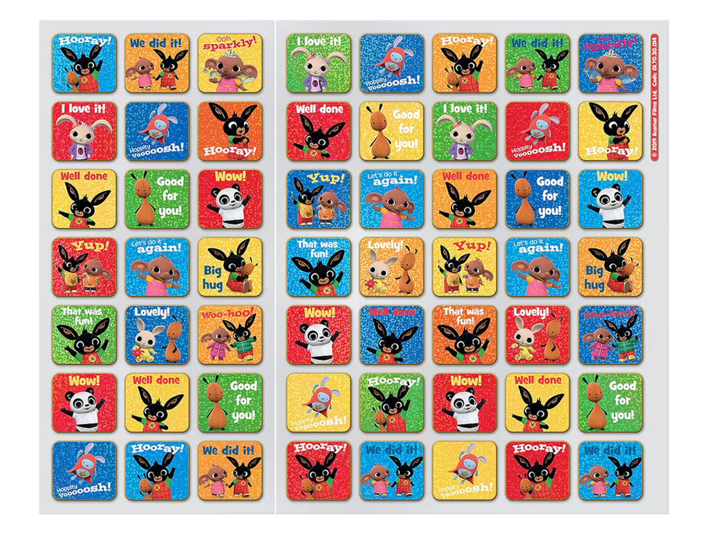 Bing Potty Training Reward Chart and Reusable Stickers