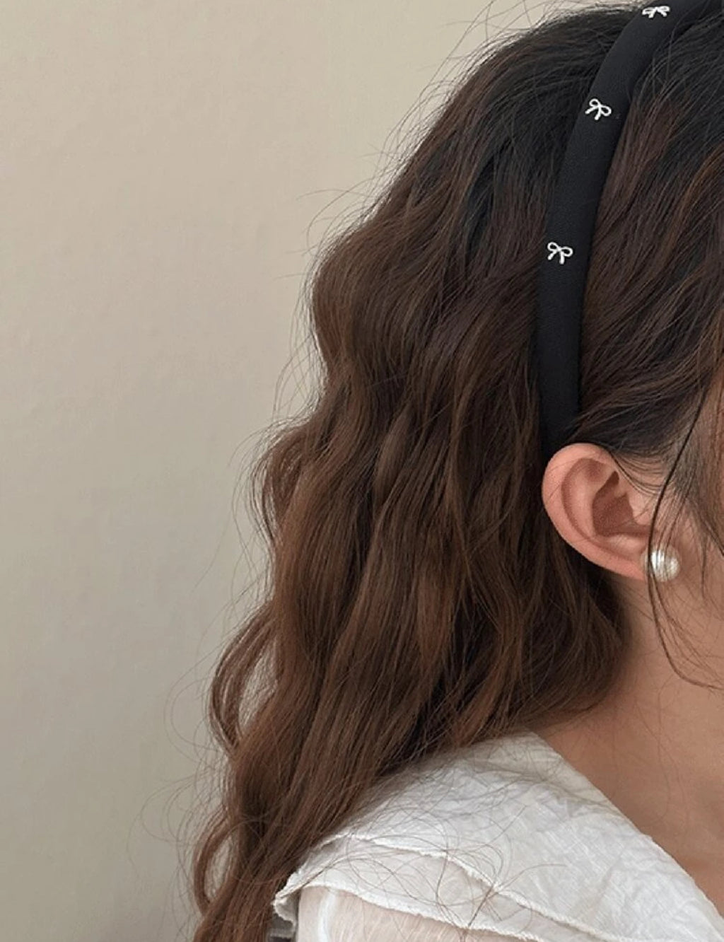 Silver Bow Headband