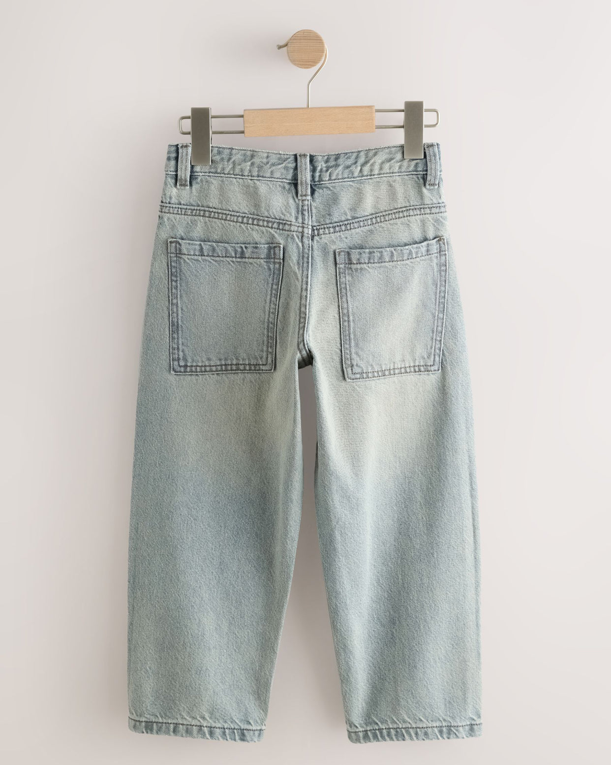 Sand Baggy Tapered Denim Jeans