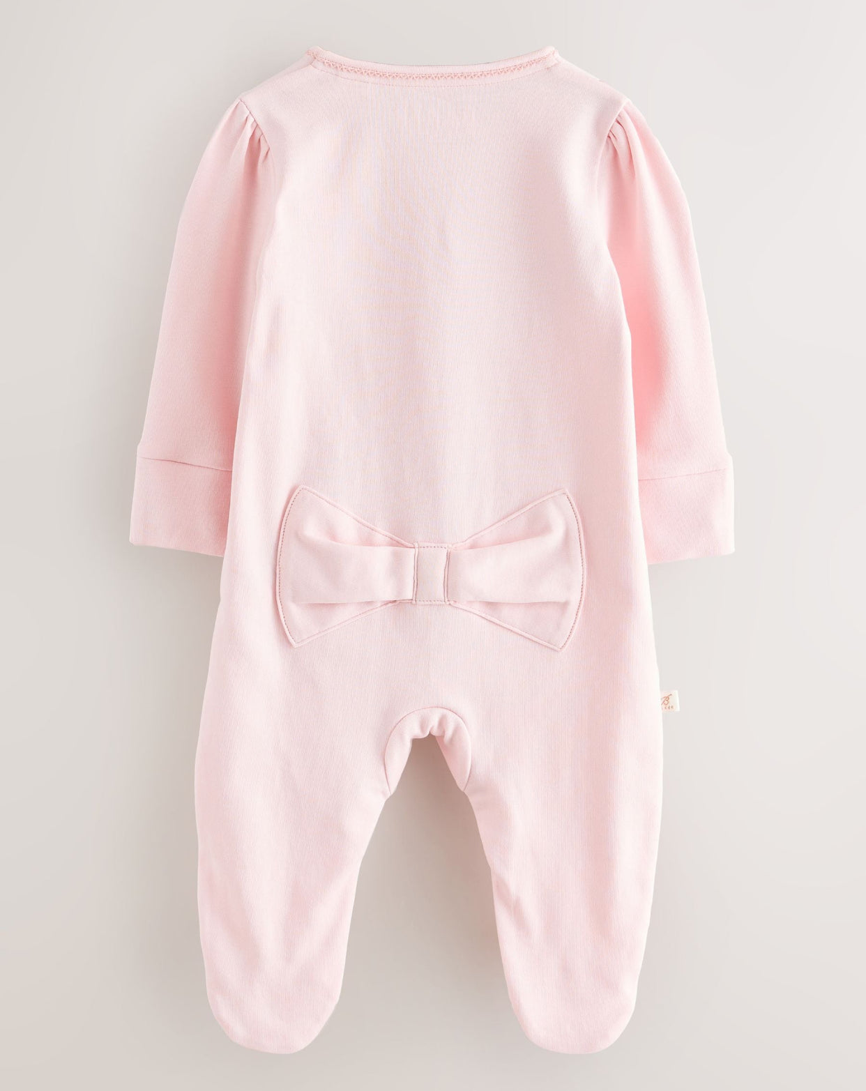 Baker by Ted Baker Pink Born In 2026 Ribbon Bow Sleepsuit