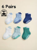6 Pairs Children Cotton Anti-Slip Socks (immediate)