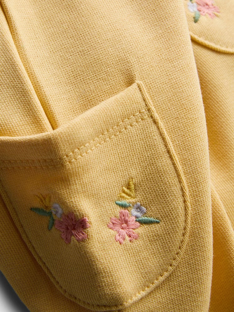 Floral Embroidered Sweatshirt and Joggers Set (immediate)