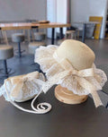 2pcs/Set Floral Sun Hat And Bag Set (immediate)