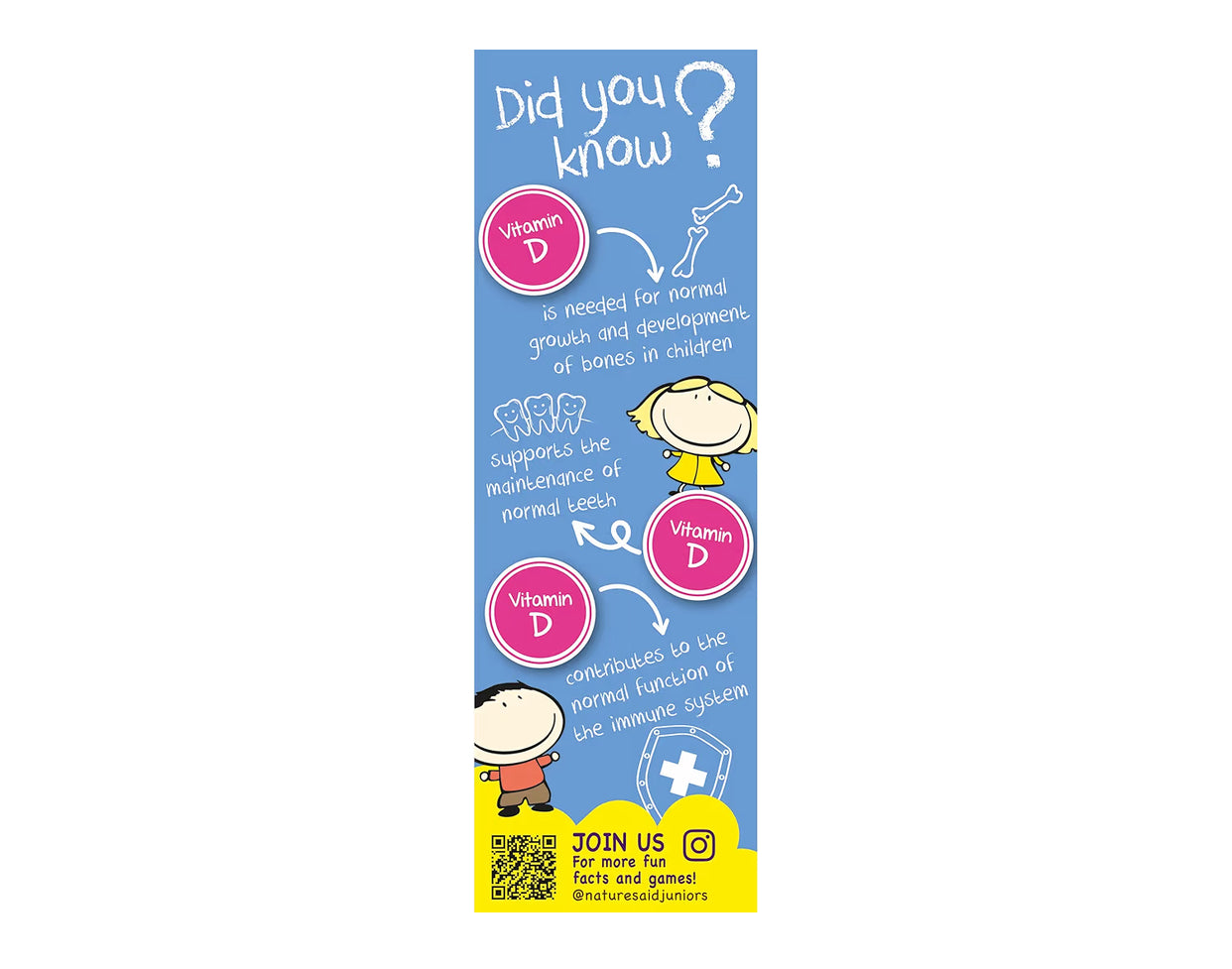 Natures Aid Mini Drops Vitamin D3 50ml for Infants & Kids