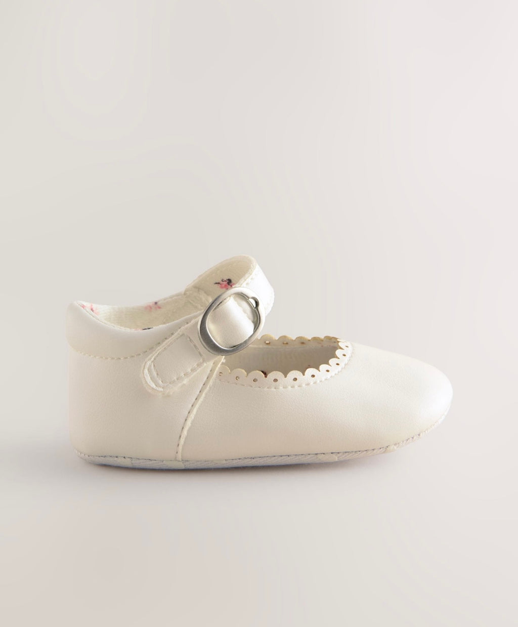 White Mary Jane Baby Shoes