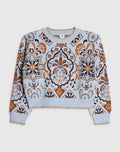 River Island Blue Floral Jumper