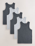 Charcoal Grey Vests 5 Pack