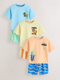 Blue/Yellow/Orange Summer Short
Pyjamas 3 Pack