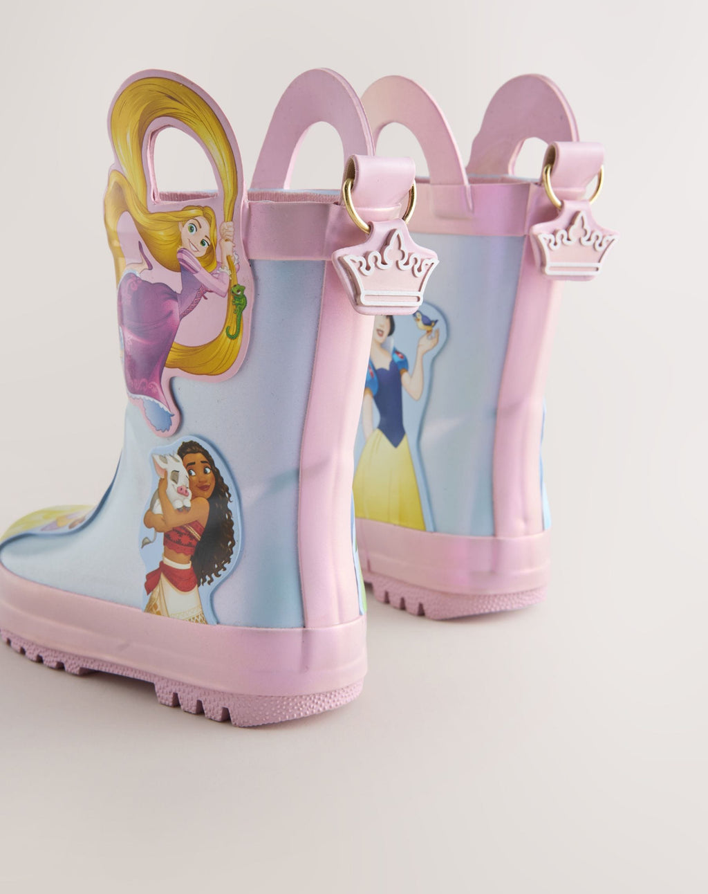 Blue/Pink Disney Princess Handle Wellies