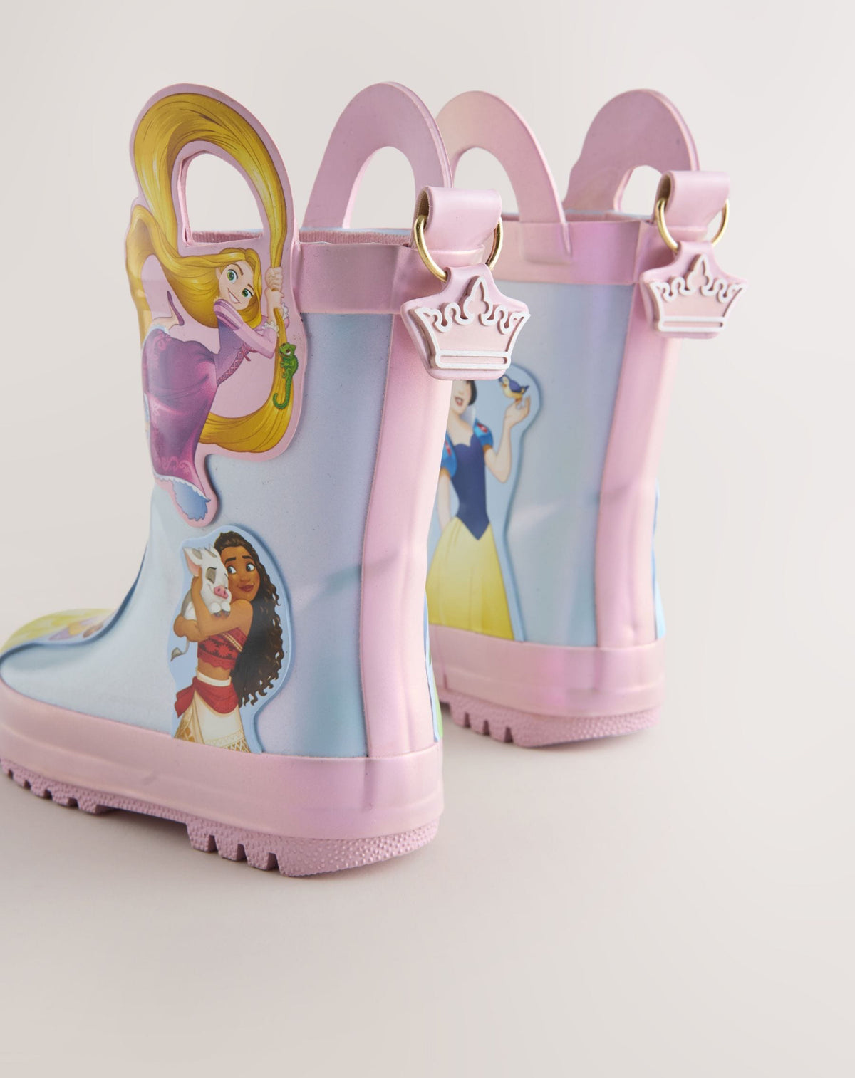 Blue/Pink Disney Princess Handle Wellies