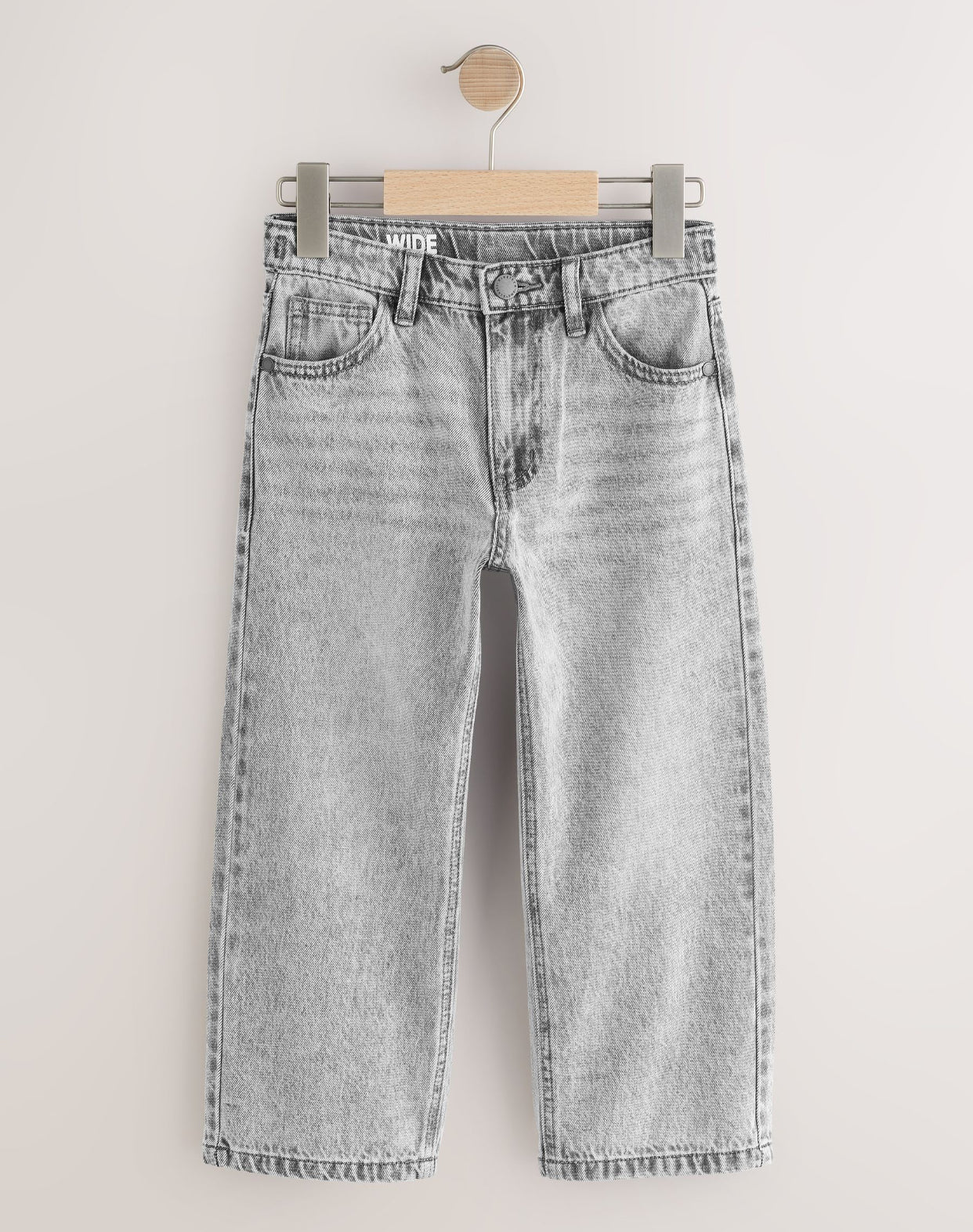 Light Grey Wide Fit Authentic Jeans