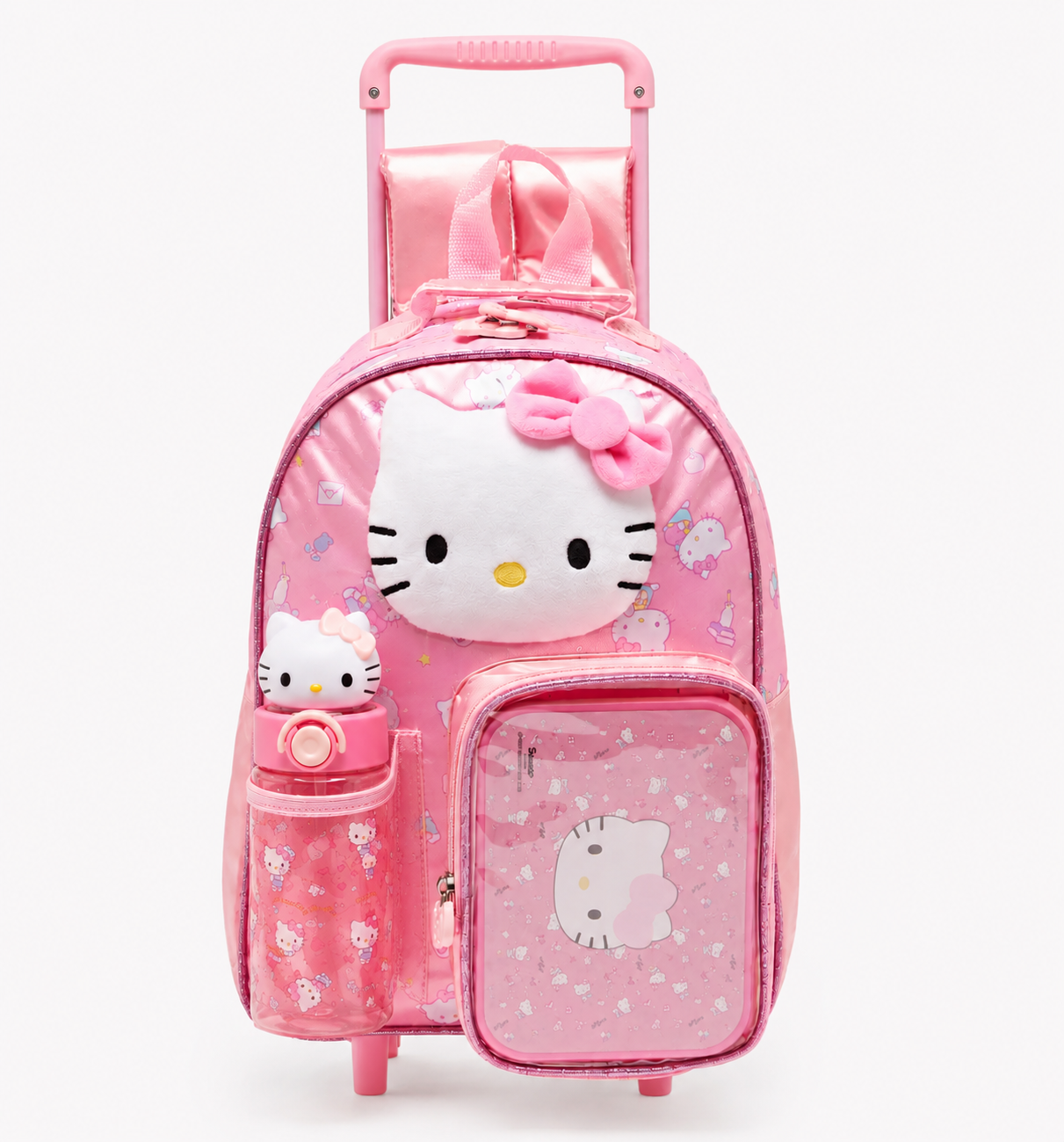 Sanrio Hello Kitty Print 3-Piece School Trolley Bag Set 14 inches