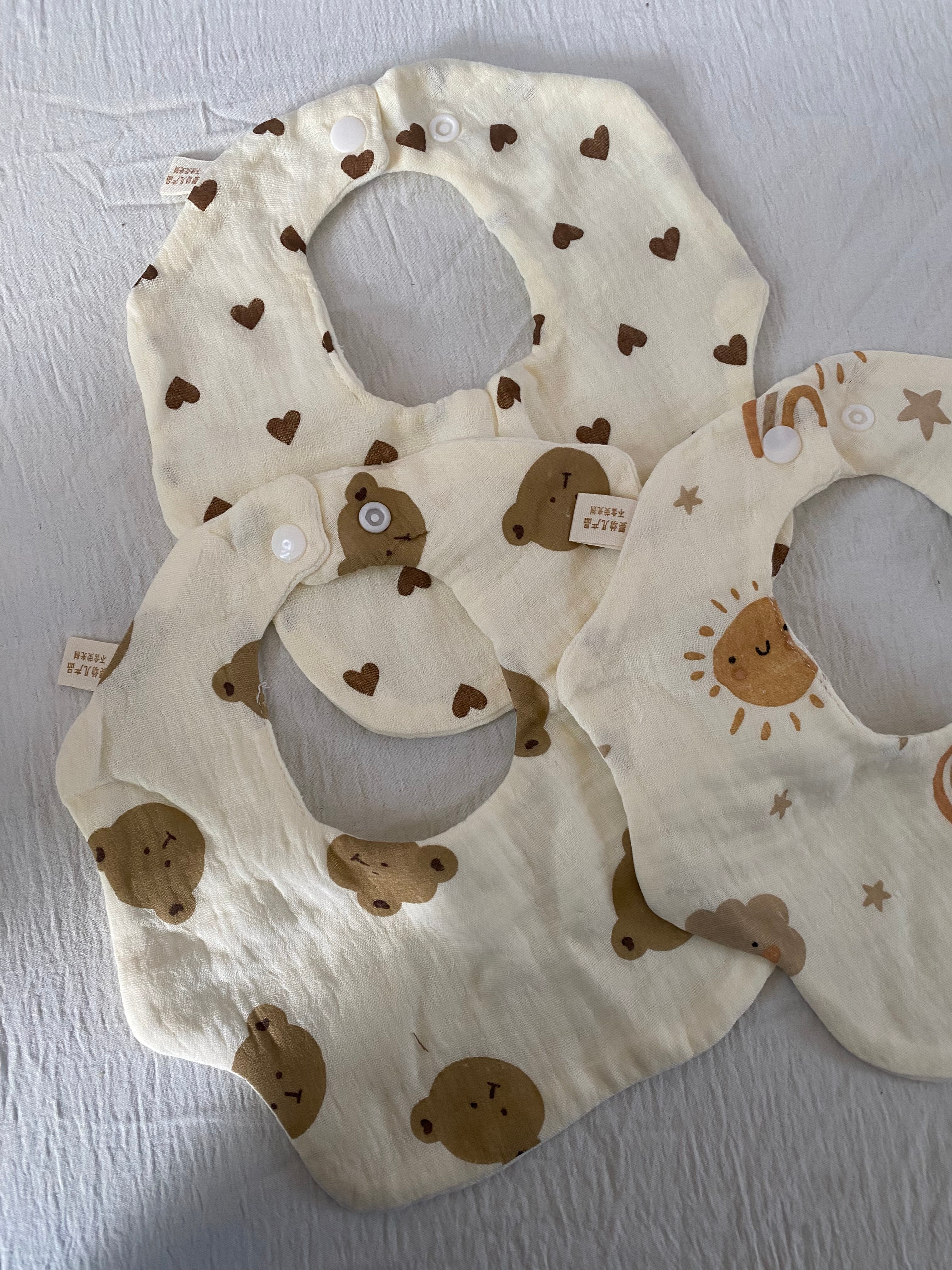 3pcs Baby Bibs Set (immediate)