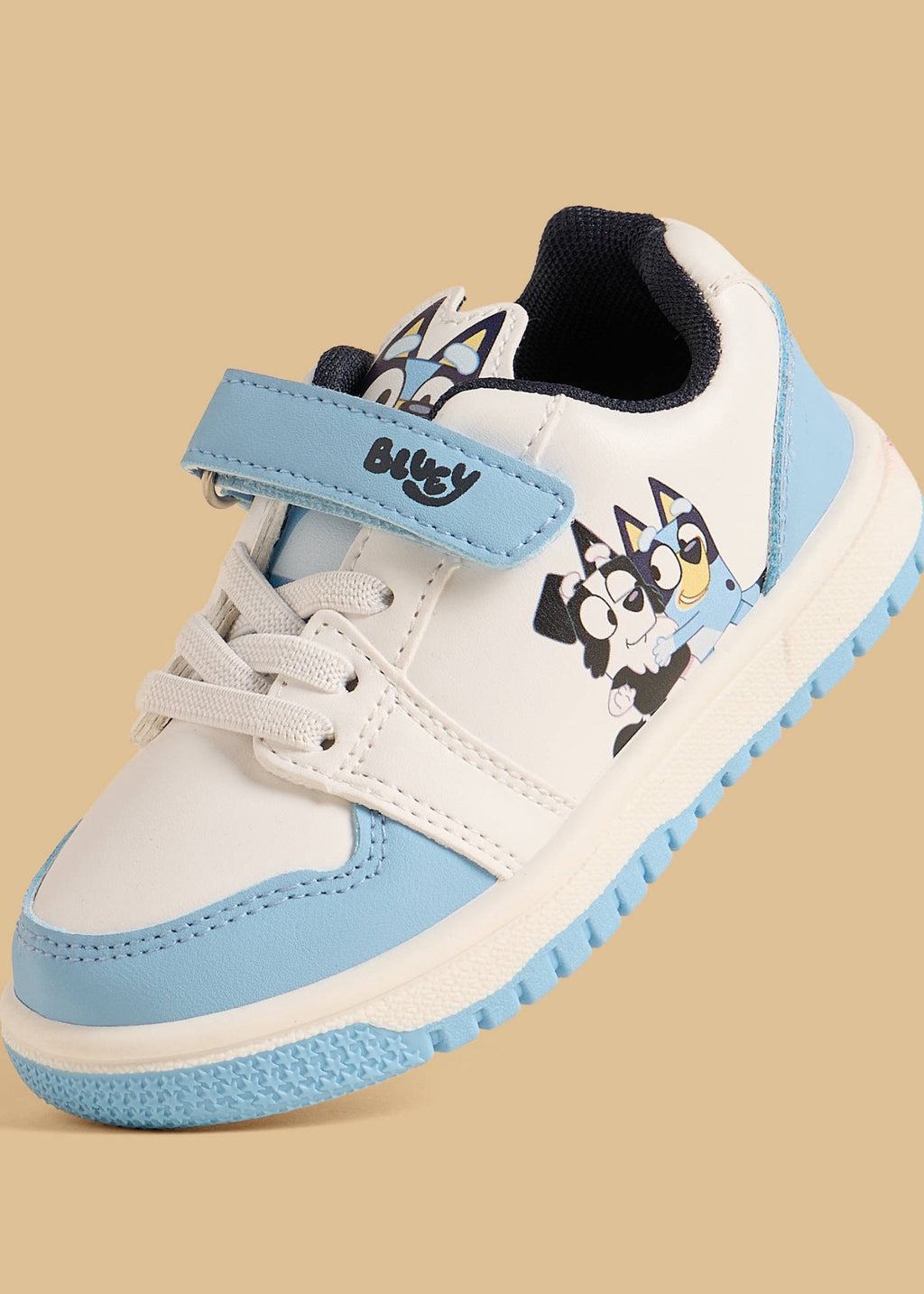 Bluey Print Sports Shoes with Hook and Loop Closure