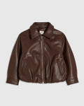 River Island Brown Bubble Bomber Jacket