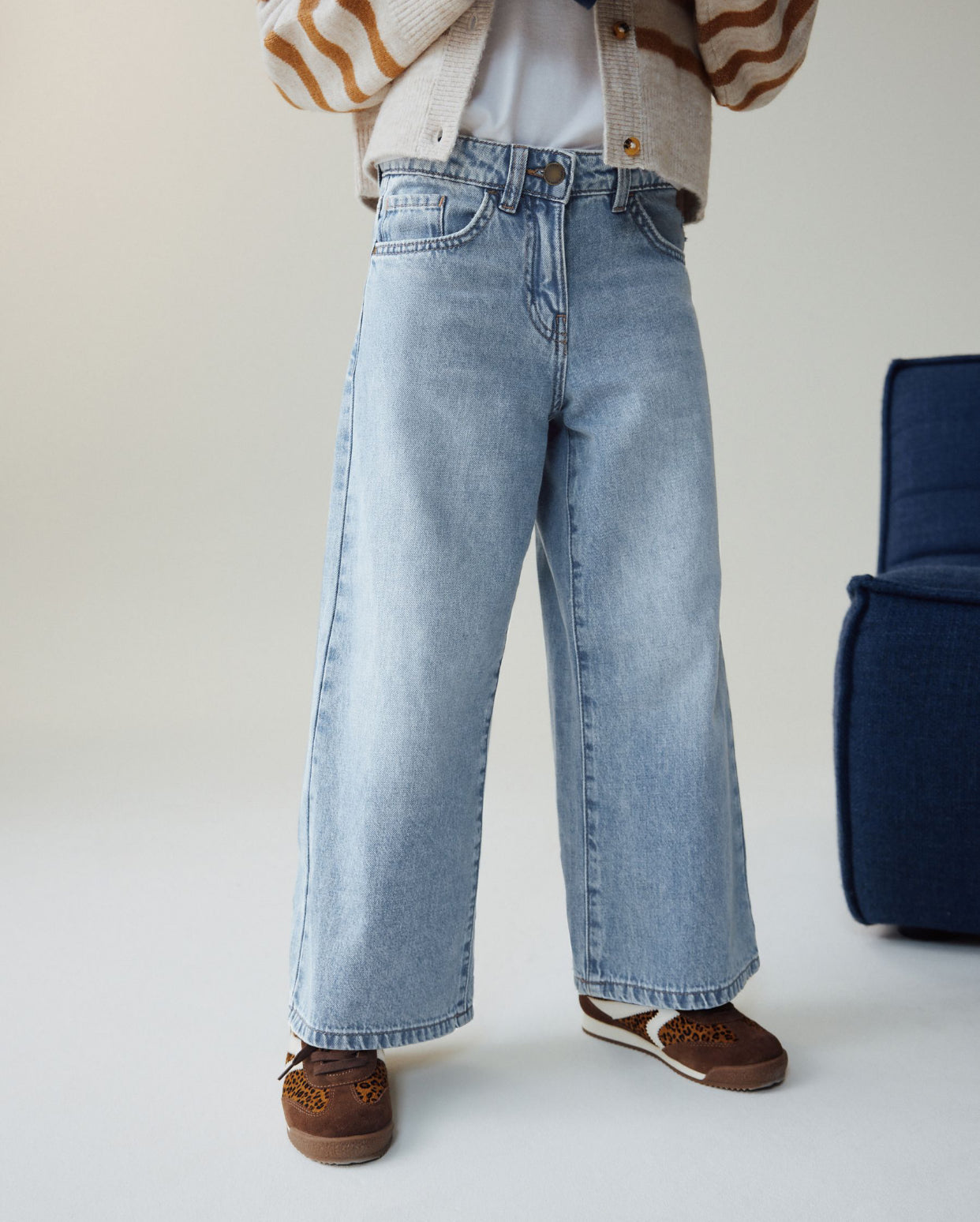 Light Blue Extra Wide Leg Jeans