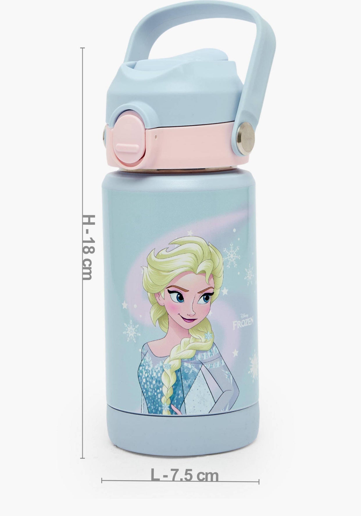 Disney Frozen Print Stainless Steel Water Bottle 500 Ml