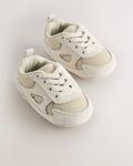 Neutral Baby Elastic Lace Slip-Ons Trainers