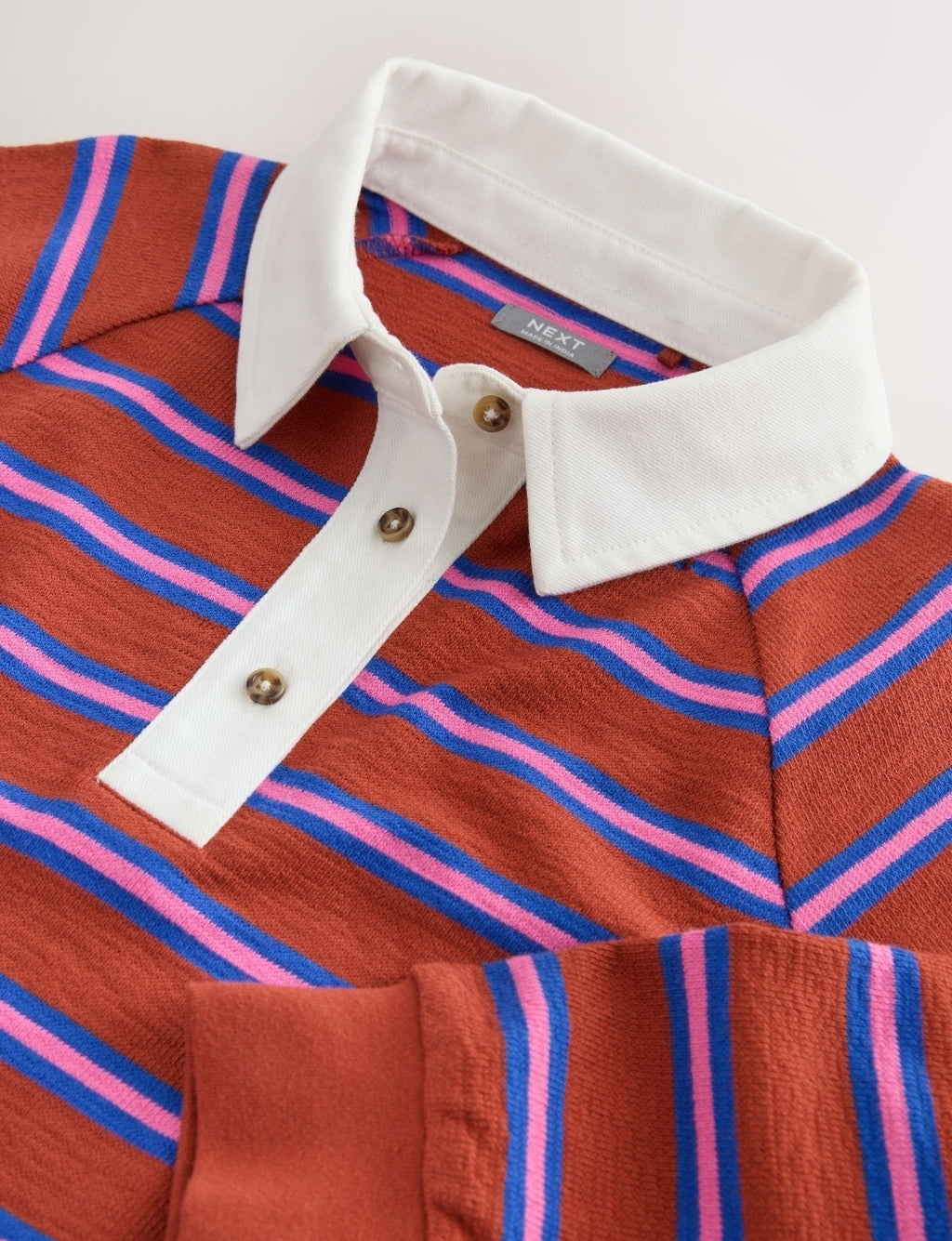 Brown Long Sleeve Rugby Top