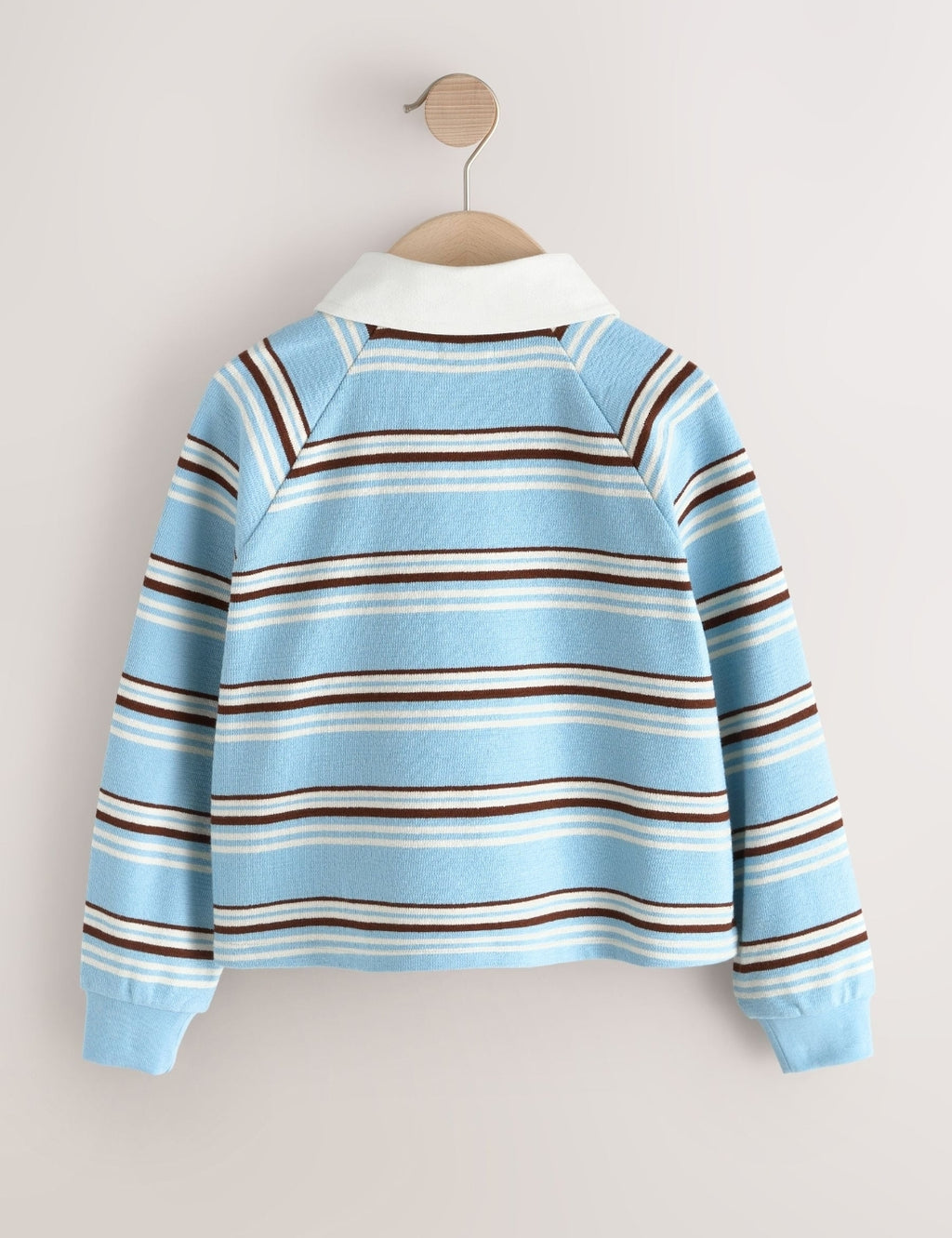 Blue Stripe Long Sleeve Rugby Top