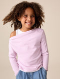 Purple Long Sleeve Double Layer Top