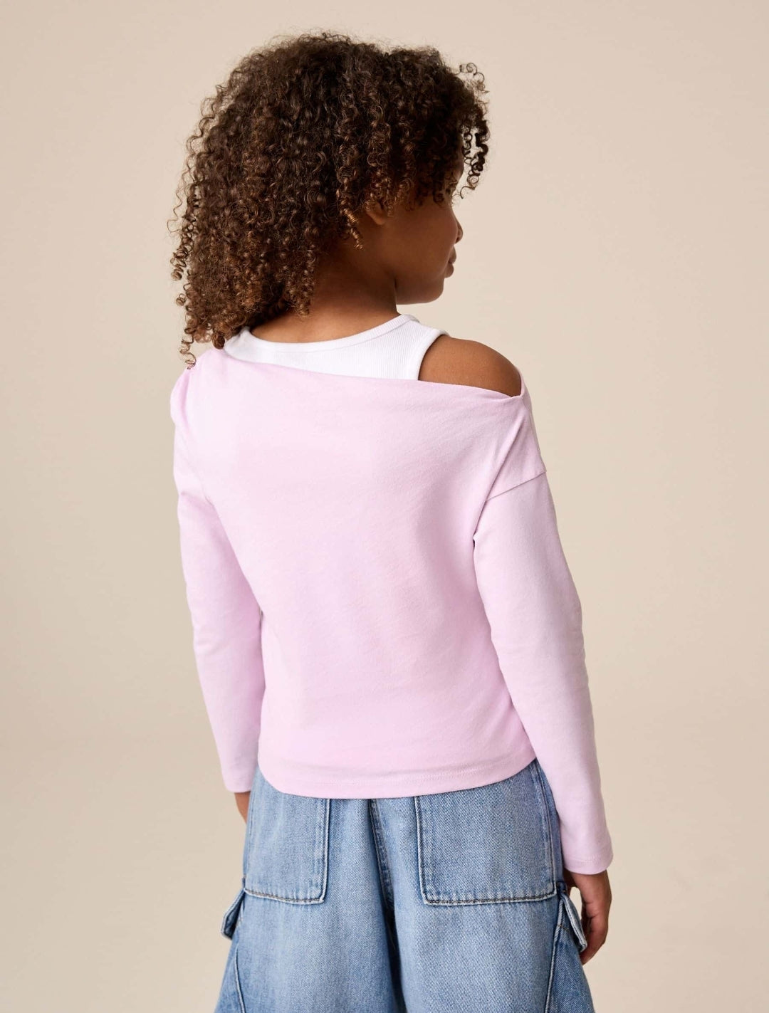 Purple Long Sleeve Double Layer Top
