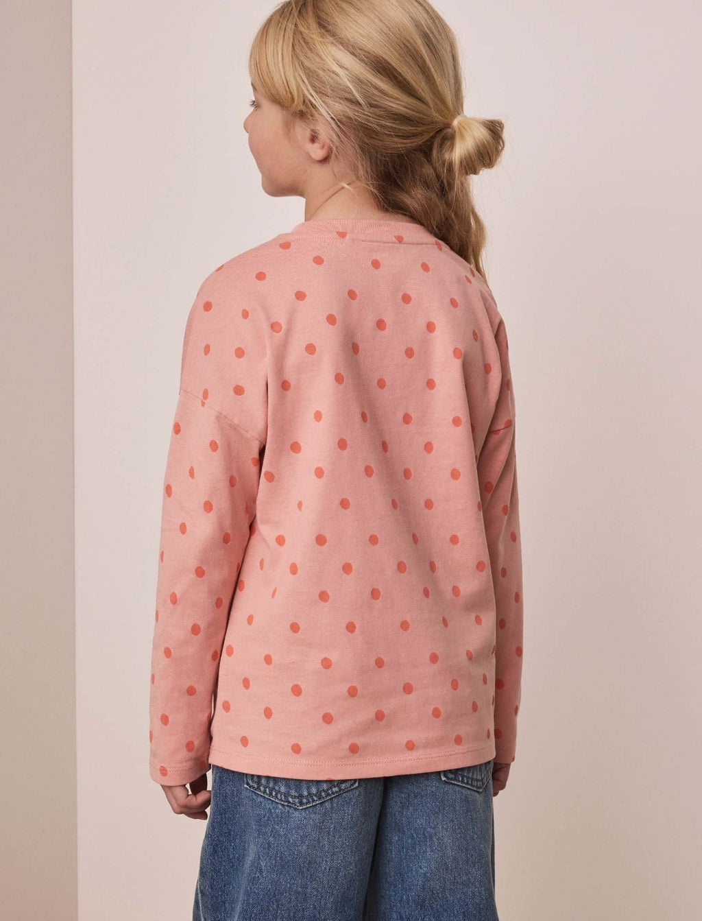 Pink Spot Horse Long Sleeve Top