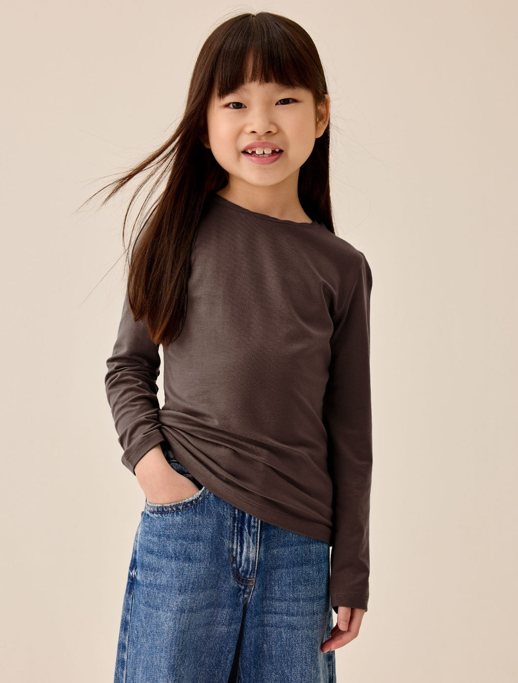 Chocolate Brown Supersoft Long Sleeve