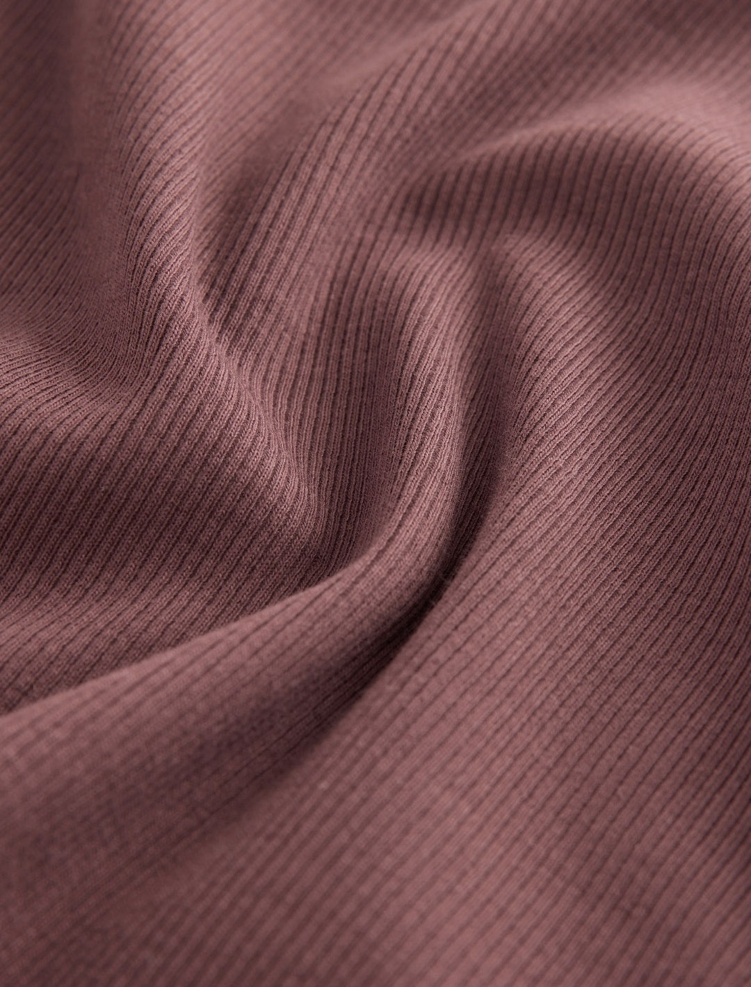 Chocolate Brown Long Sleeve Ribbed Top