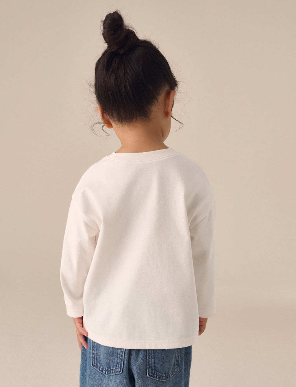 Ecru White Mama Long Sleeve Slogan Top