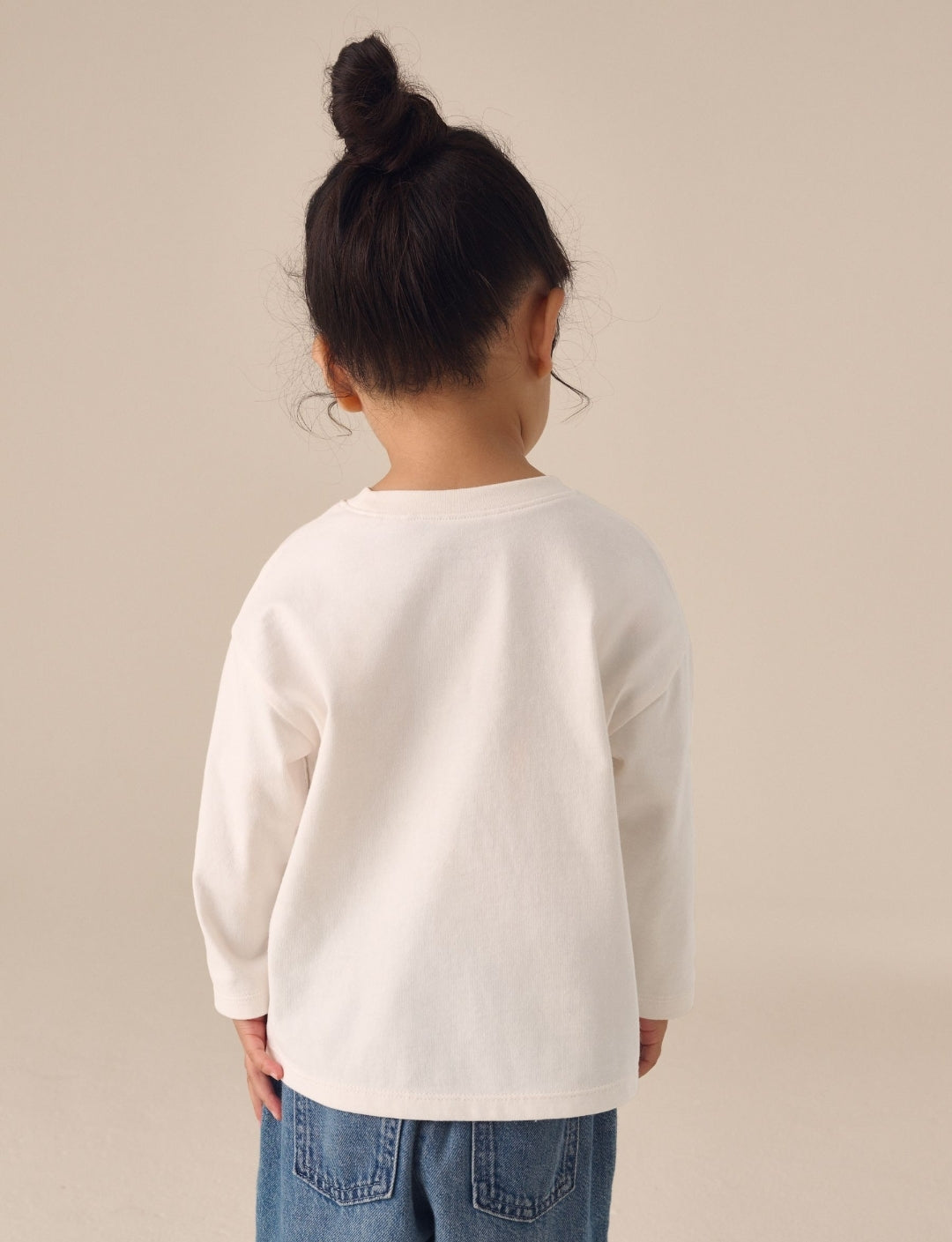 Ecru White Mama Long Sleeve Slogan Top