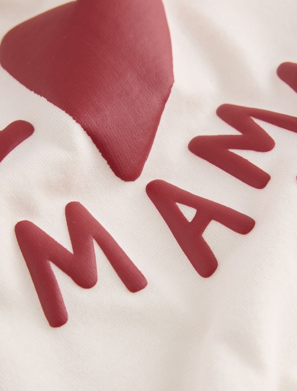 Ecru White Mama Long Sleeve Slogan Top