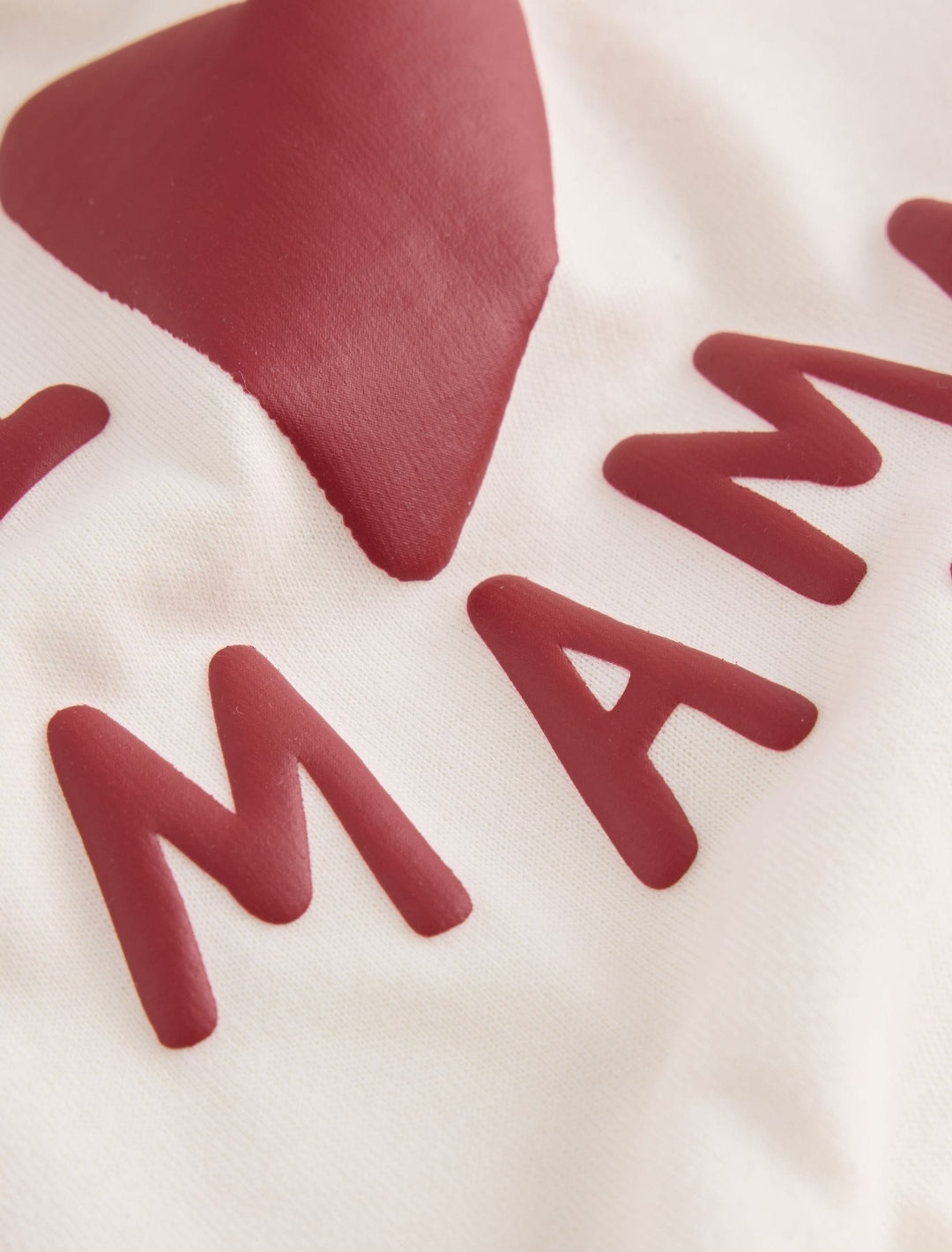 Ecru White Mama Long Sleeve Slogan Top