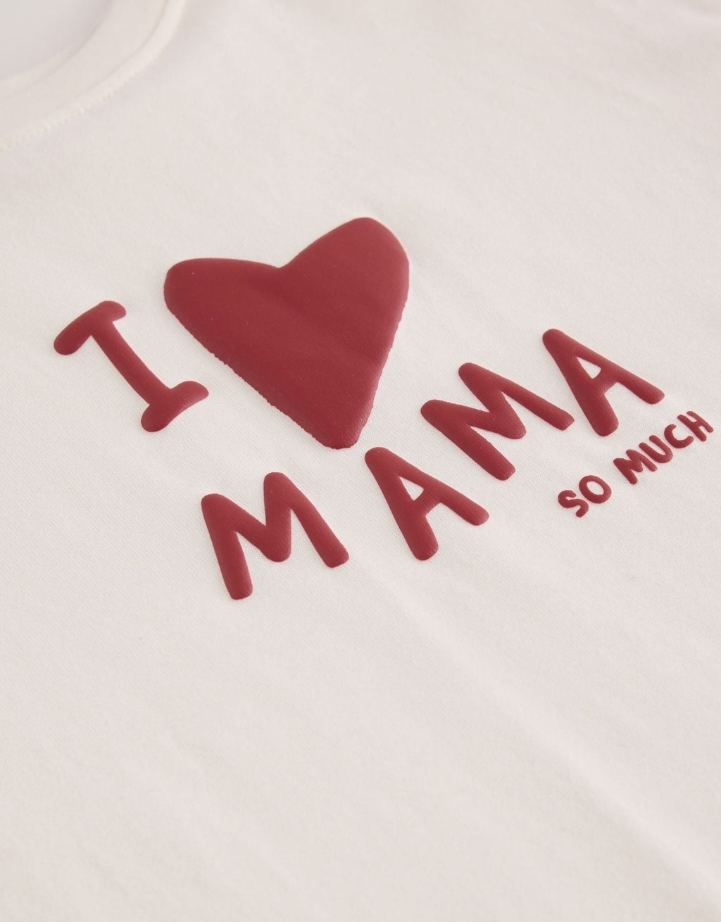 Ecru White Mama Long Sleeve Slogan Top