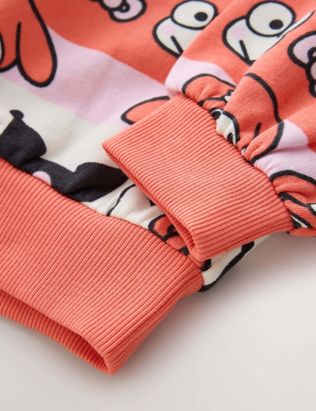 Red Stripe Hello Kitty Printed Sweatshirt