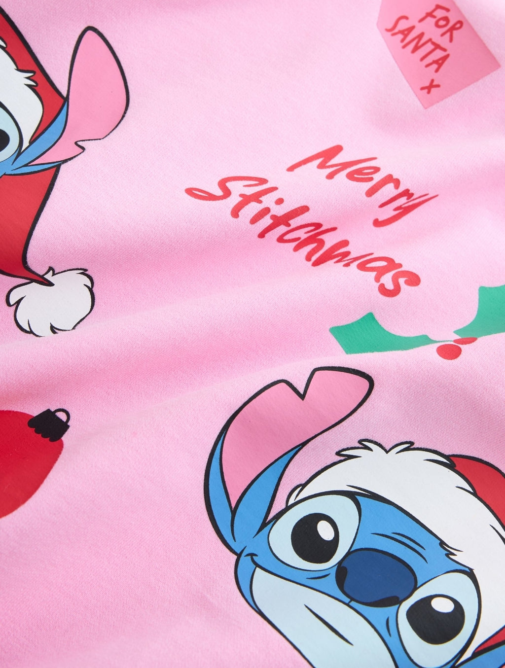 Pink Disney Stitch Christmas Sweatshirt