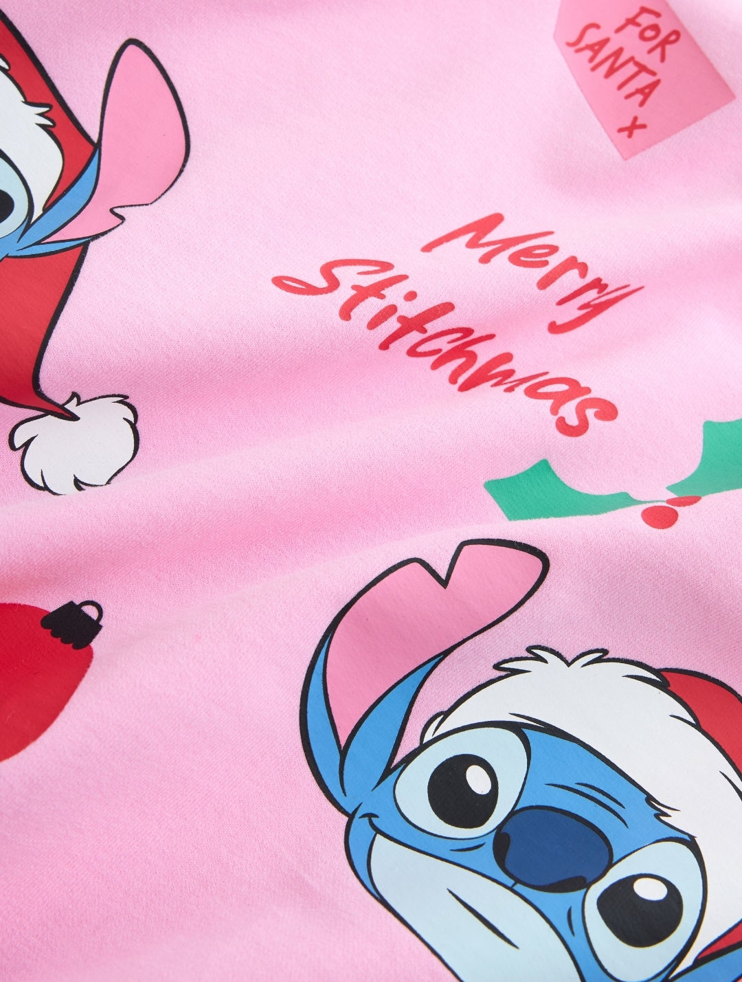 Pink Disney Stitch Christmas Sweatshirt