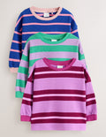 Purple Stripe Stripe T-Shirts 3PK