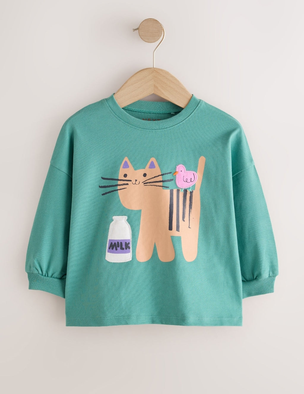 Green Duck Character Long Sleeve T-Shirts 4 Pack