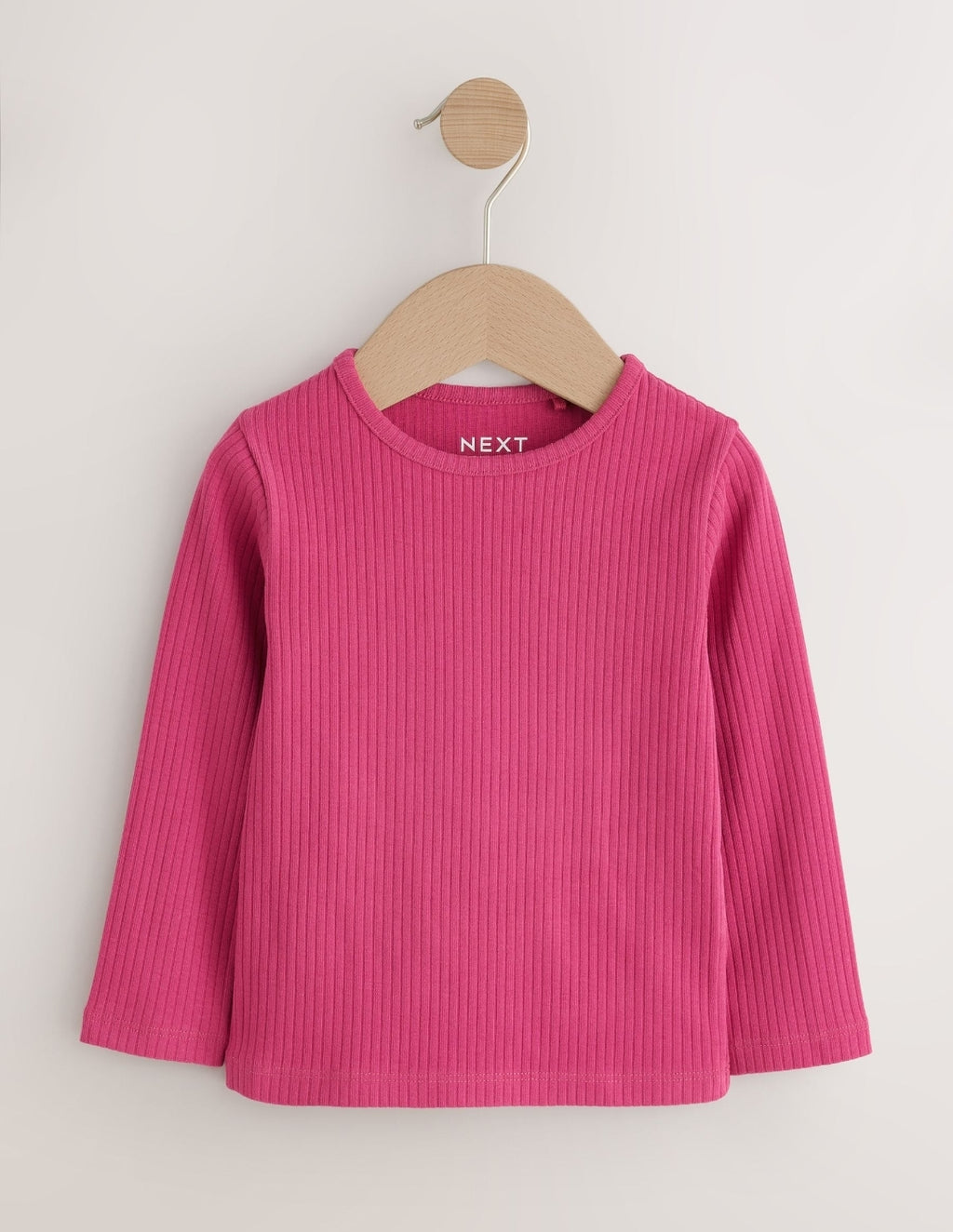 Purple/Green Long Sleeve Ribbed Tops 5 Pack