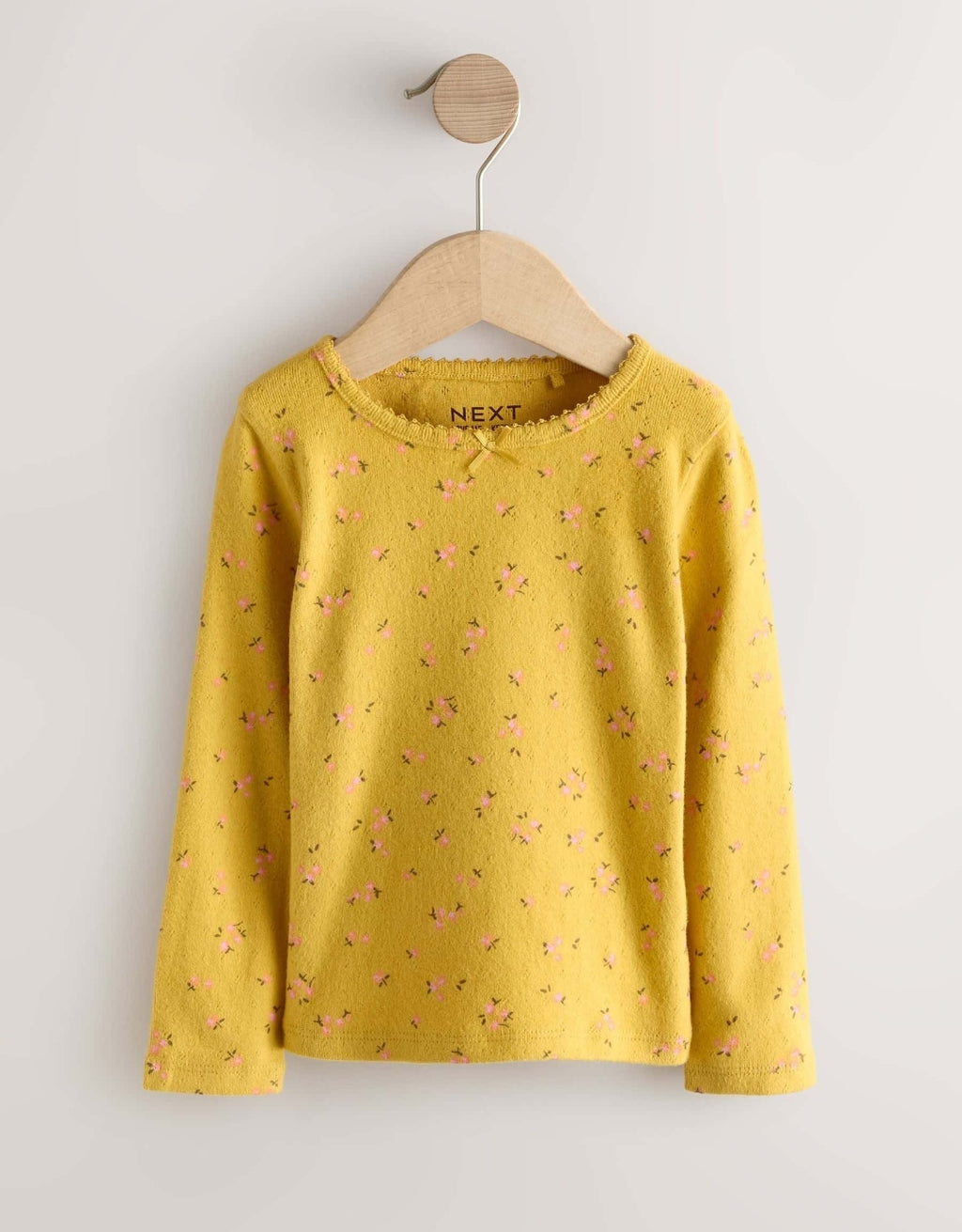 Blue/ Ecru/ Green Long Sleeve Pointelle Tops 3 Pack