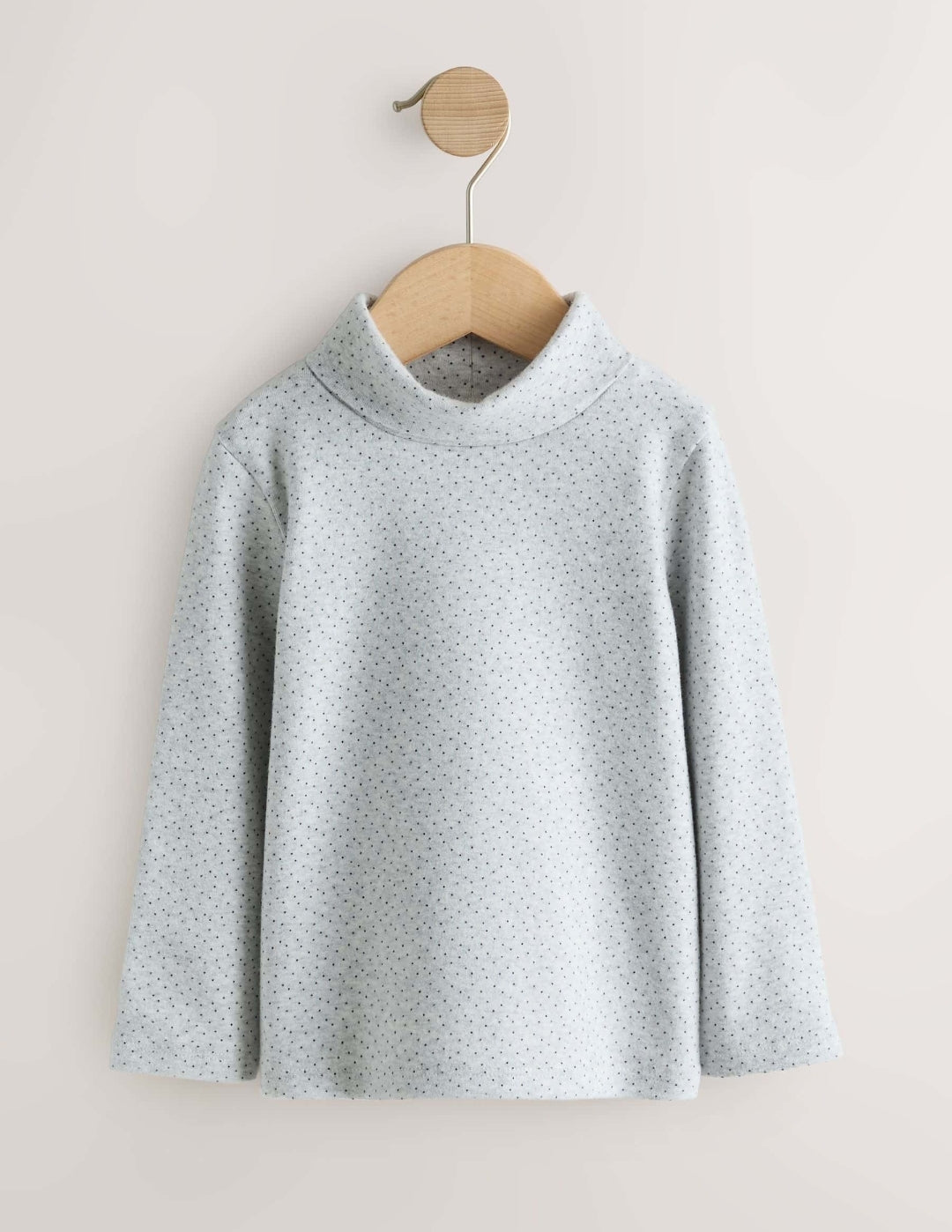 Cream/Pink/Grey Long Sleeve Roll Neck Tops 3 Pack